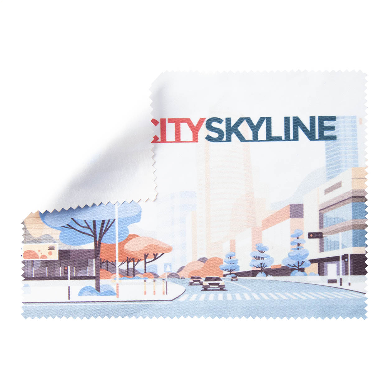 Chiffon de nettoyage Dioptry personnalisé en microfibre 180 g/m², sublimation imprimé avec logo