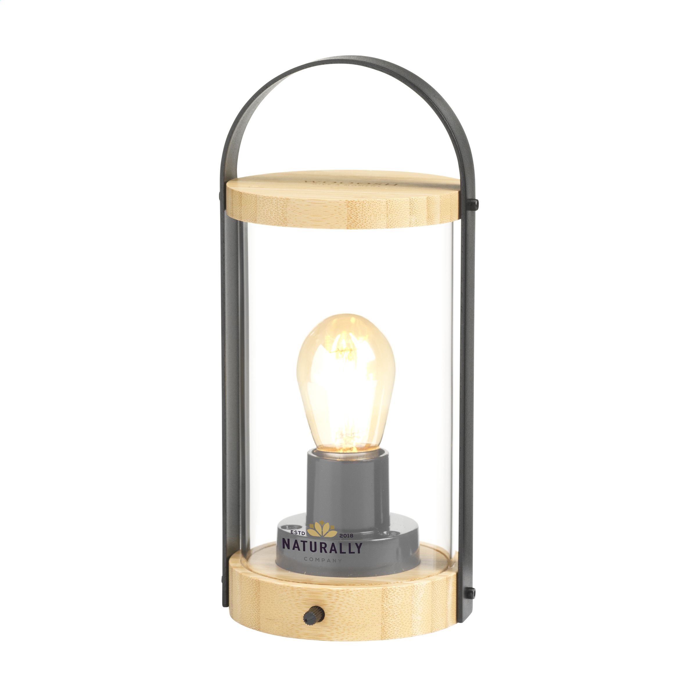 Bambuslampe mit Dimmerschalter und Typ-C-Ladekabel - Bayreuth