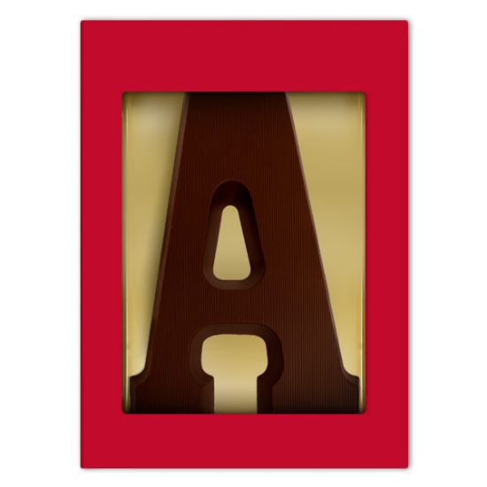 Belgische chocoladeletter puur 80 gram - Kruibeke