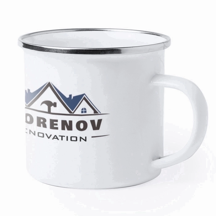 Emaille Tasse bedrucken retro speziell für Sublimationsdruck 380 ml - Eleonora