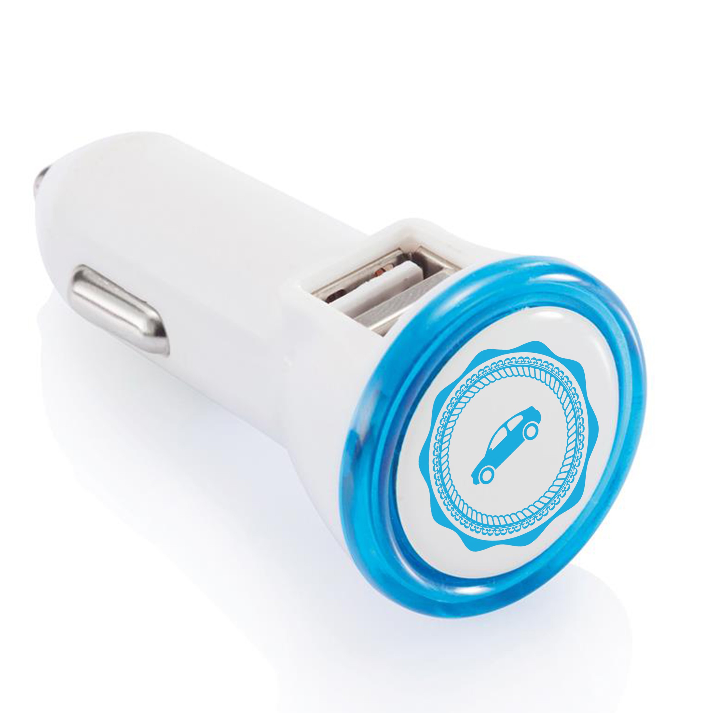 Connecteur USB portable double avec lumière LED intégrée - Oberhausbergen - Zaprinta Belgique