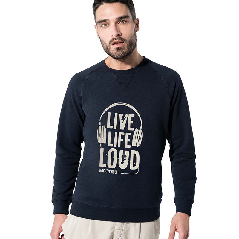 Sweat-shirt bio pour homme col rond 80% coton bio 300 g/m² - Augustin