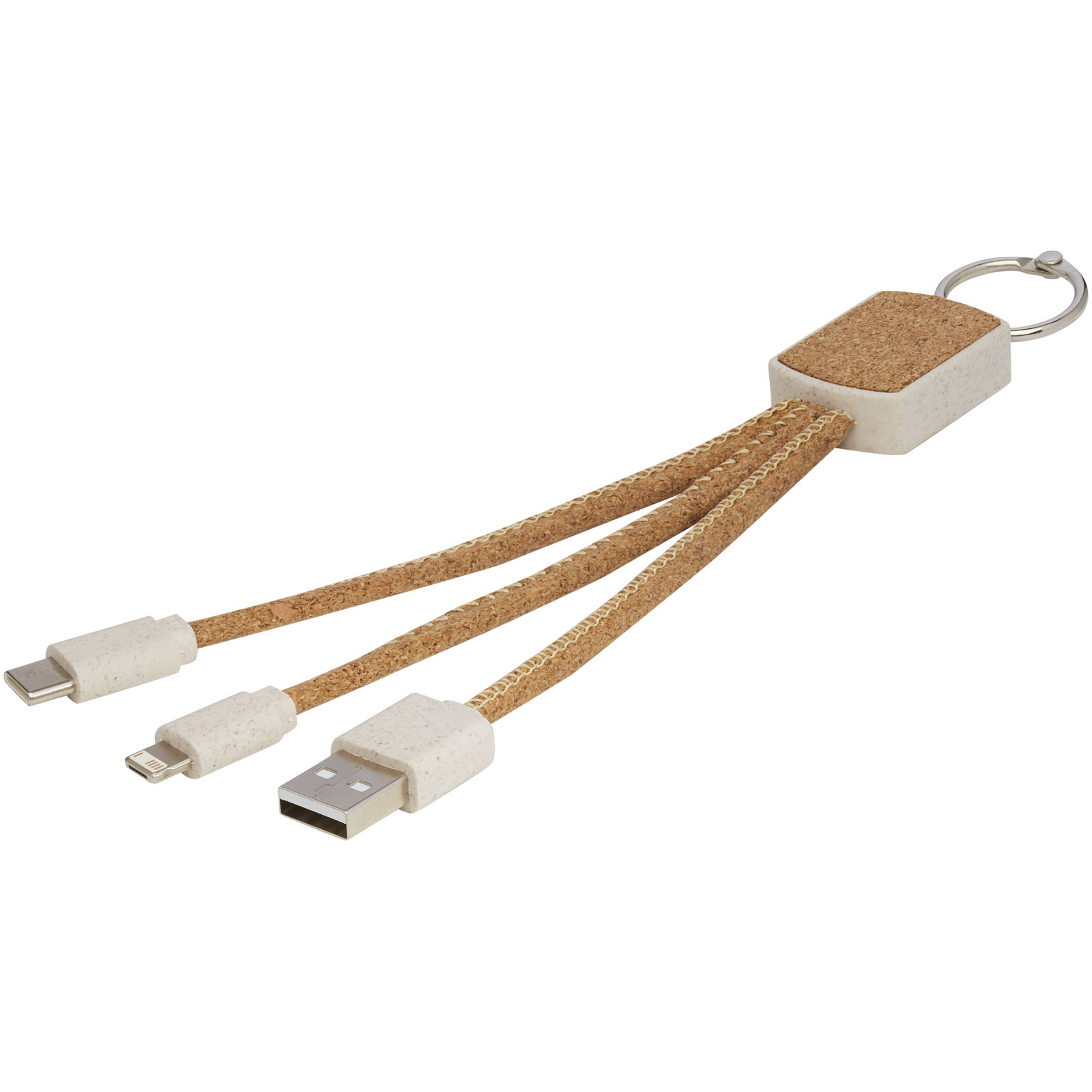 Kork und Weizen Strohladekabel 3-in-1 - Bad Bramstedt