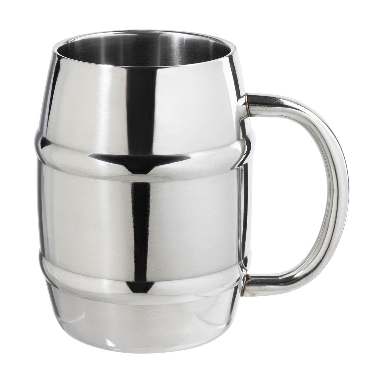 Julep Cocktailbecher aus Edelstahl mit Henkel, 450 ml, mit Logo