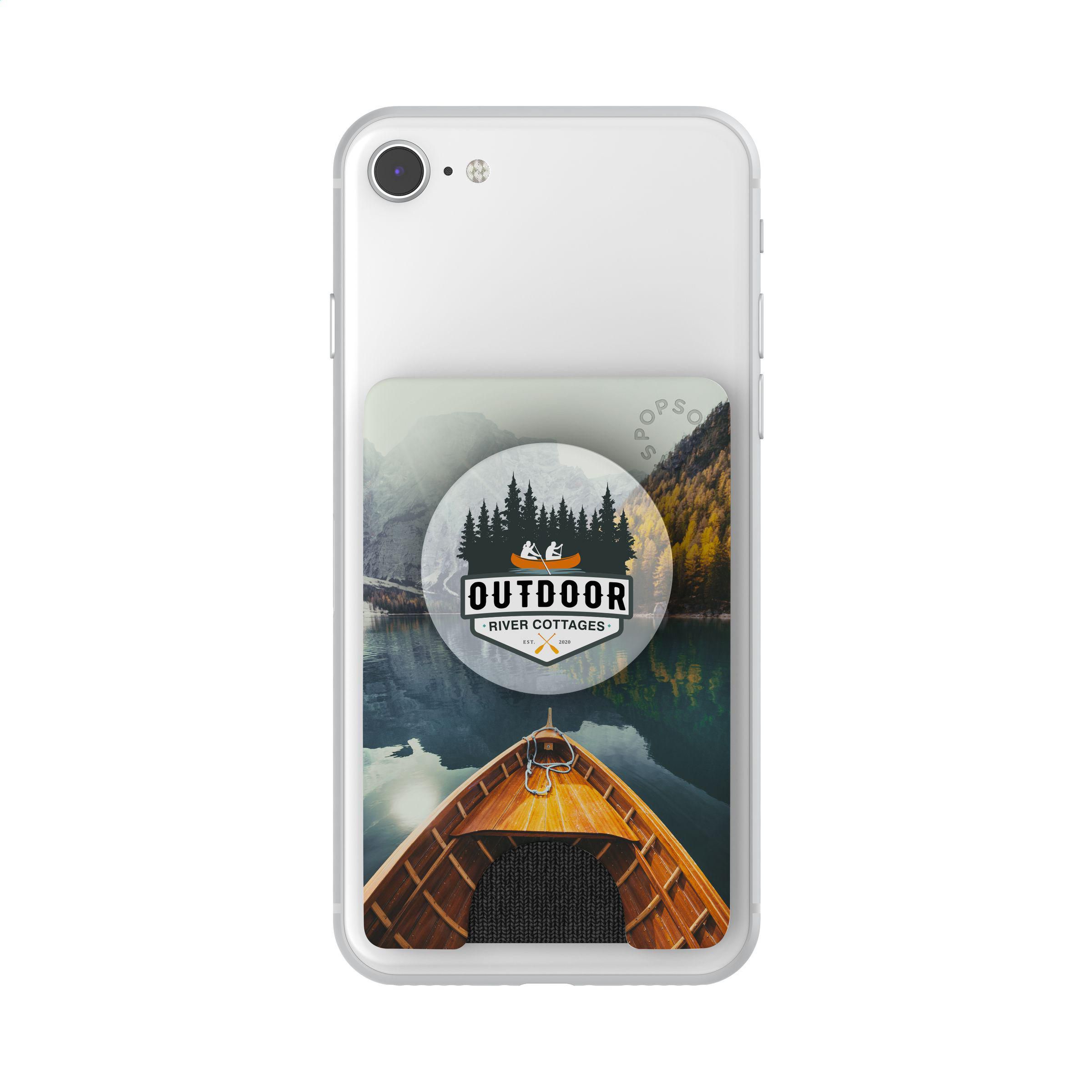PopSockets® PopWallet+ bedrukken met logo