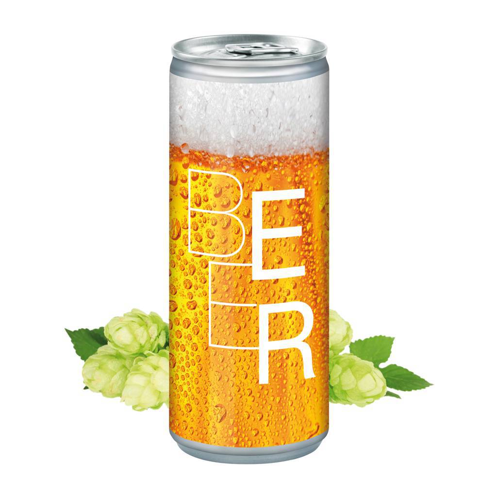 Canette de bière personnalisée 250ml