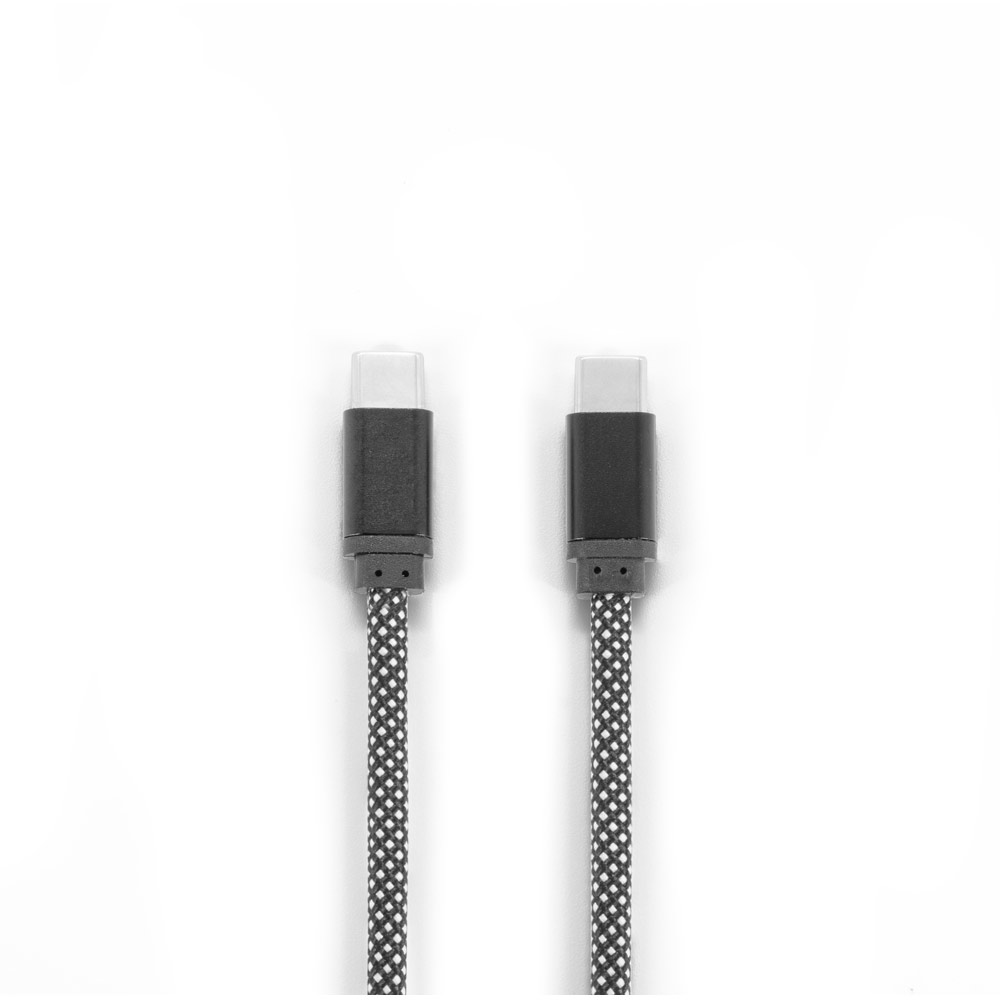 NADELLA. USB-C-zu-USB-C-Kabel mit geflochtenem Polyesterkabel (60 W) und magnetischem System zum einfachen Aufrollen des Kabels