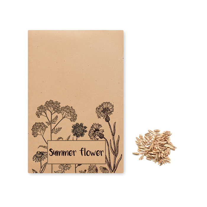 Enveloppe personnalisée avec graines de fleurs sauvages - Savana - Zaprinta Belgique