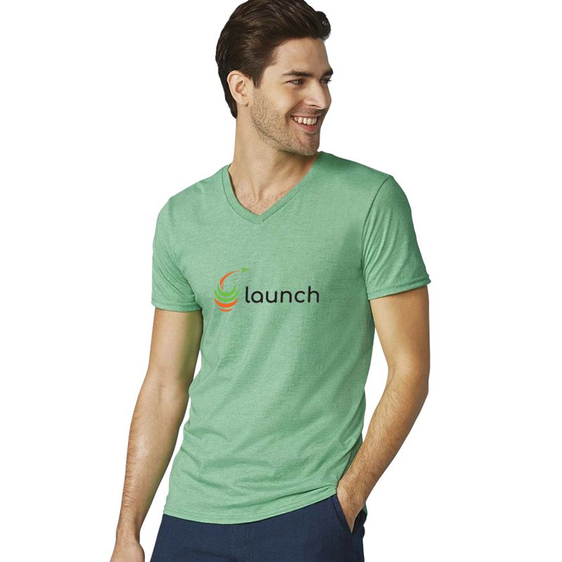 T-shirt pour homme col V manches courtes en coton 140 g/m² - Paul
