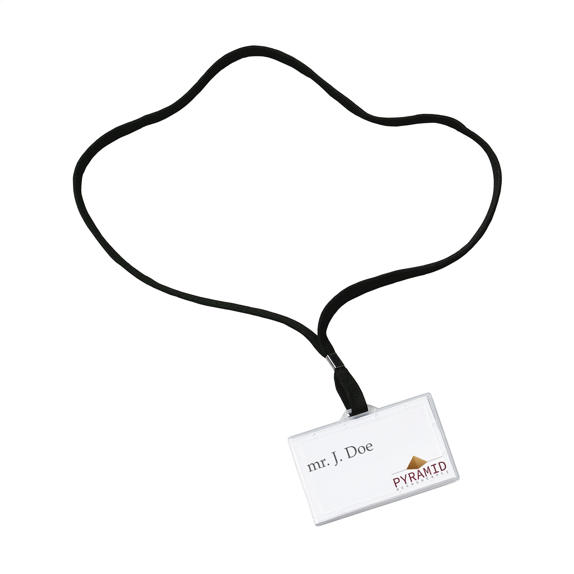 Transparante Naamkaart Houder met Lanyard - Beersel