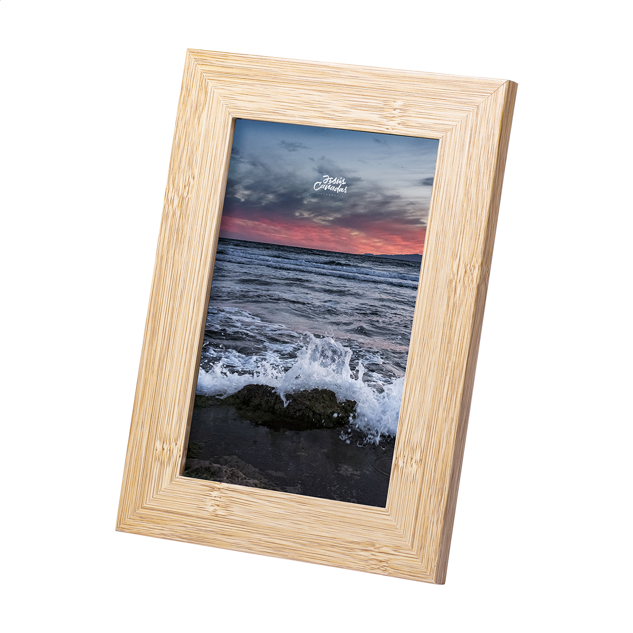 Cadre photo en bois MDF - Arthon imprimé avec logo