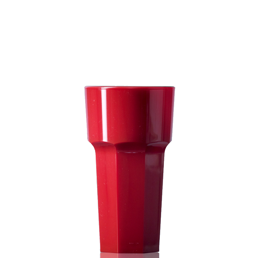 Verre rouge en plastique personnalisé (34 cl) - Christie - Zaprinta Belgique