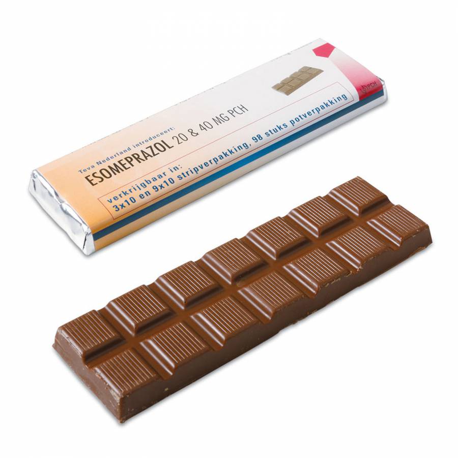 Tablette de chocolat personnalisable - Chocolat au lait ou noir - Zaprinta Belgique