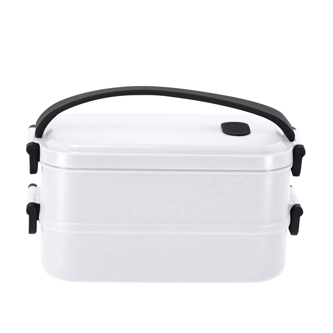 Boîte à Lunch Écologique Duo Compartiments - Verdun-sur-le-Doubs imprimé avec logo