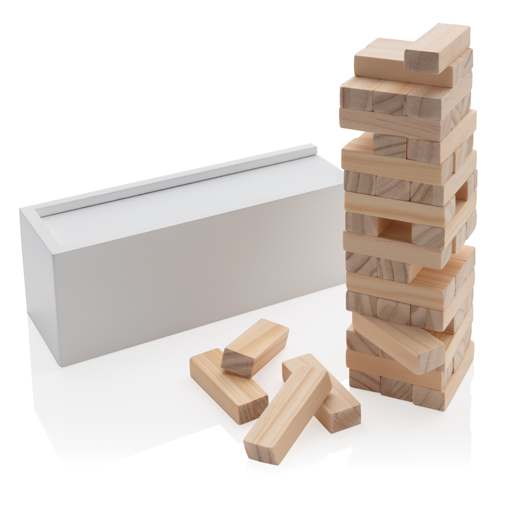 Jeu d’empilage de blocs de bois FSC® - Zaprinta Belgique
