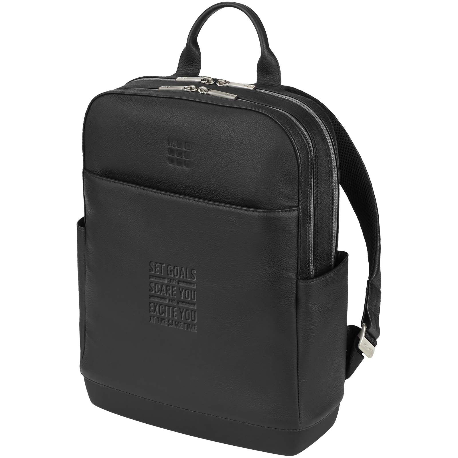 Sac à dos en cuir Élégance - Fournes-Cabardès imprimé avec logo