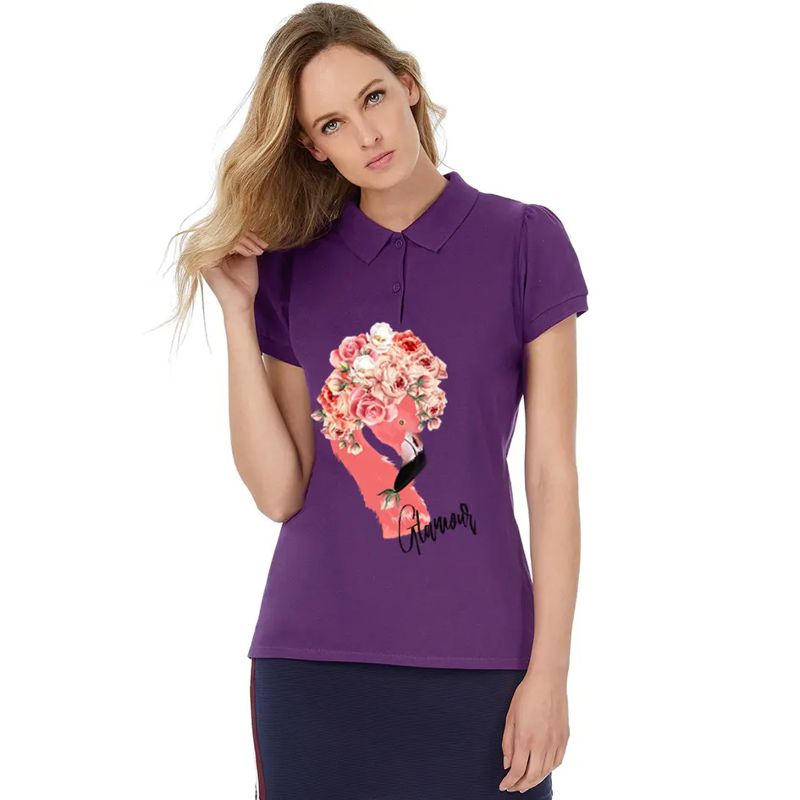 Kurzarm-Poloshirt für Damen bedrucken - | Zaprinta Belgien Kurzarm-Poloshirt für Damen bedrucken - | Zaprinta Belgien