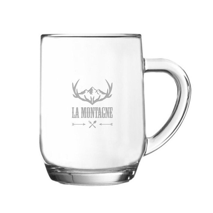 Bierpul Helder Glas met Stevige Handgreep (28 cl) - Aalter