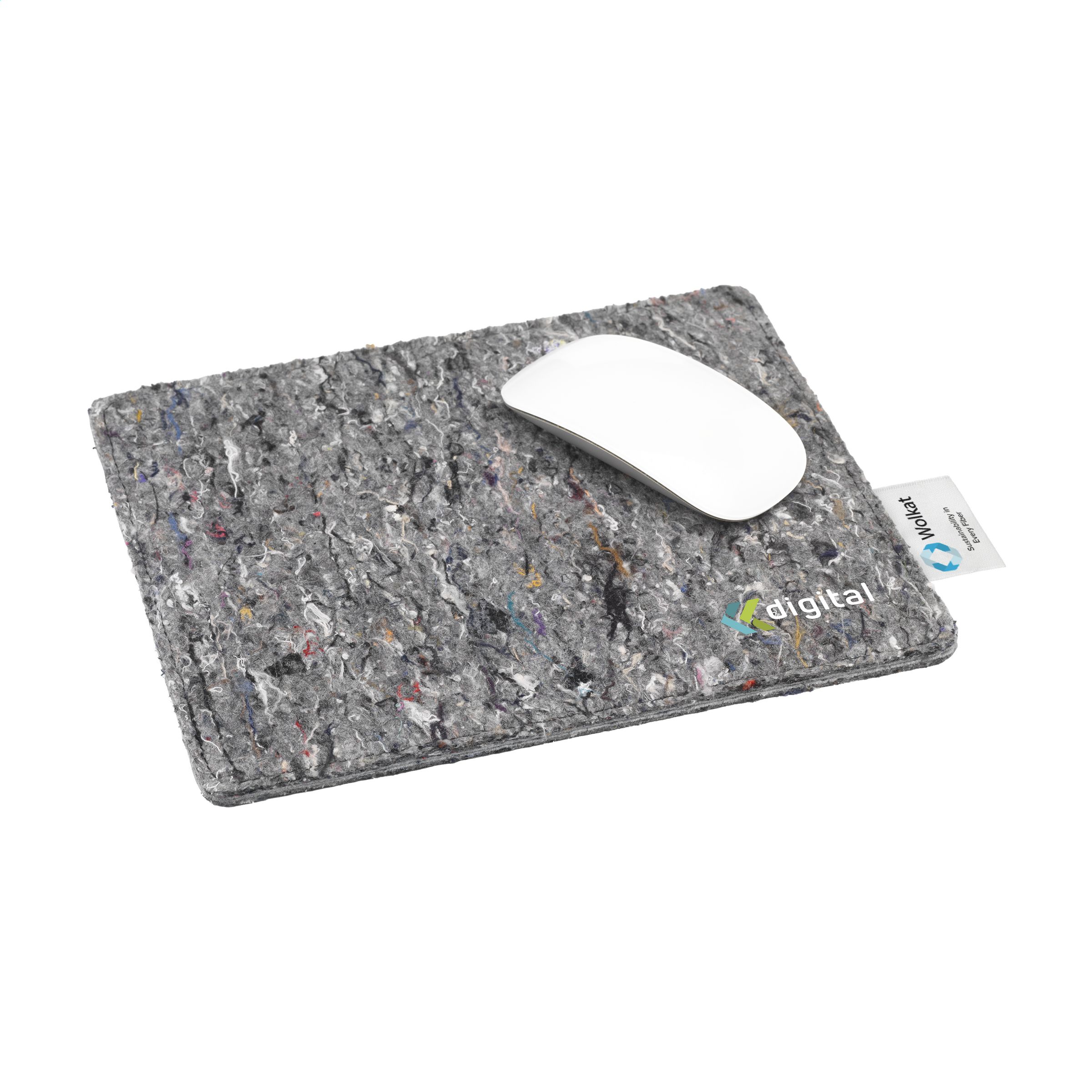 Tapis de souris en feutre de textile recyclé durable - Cheffes