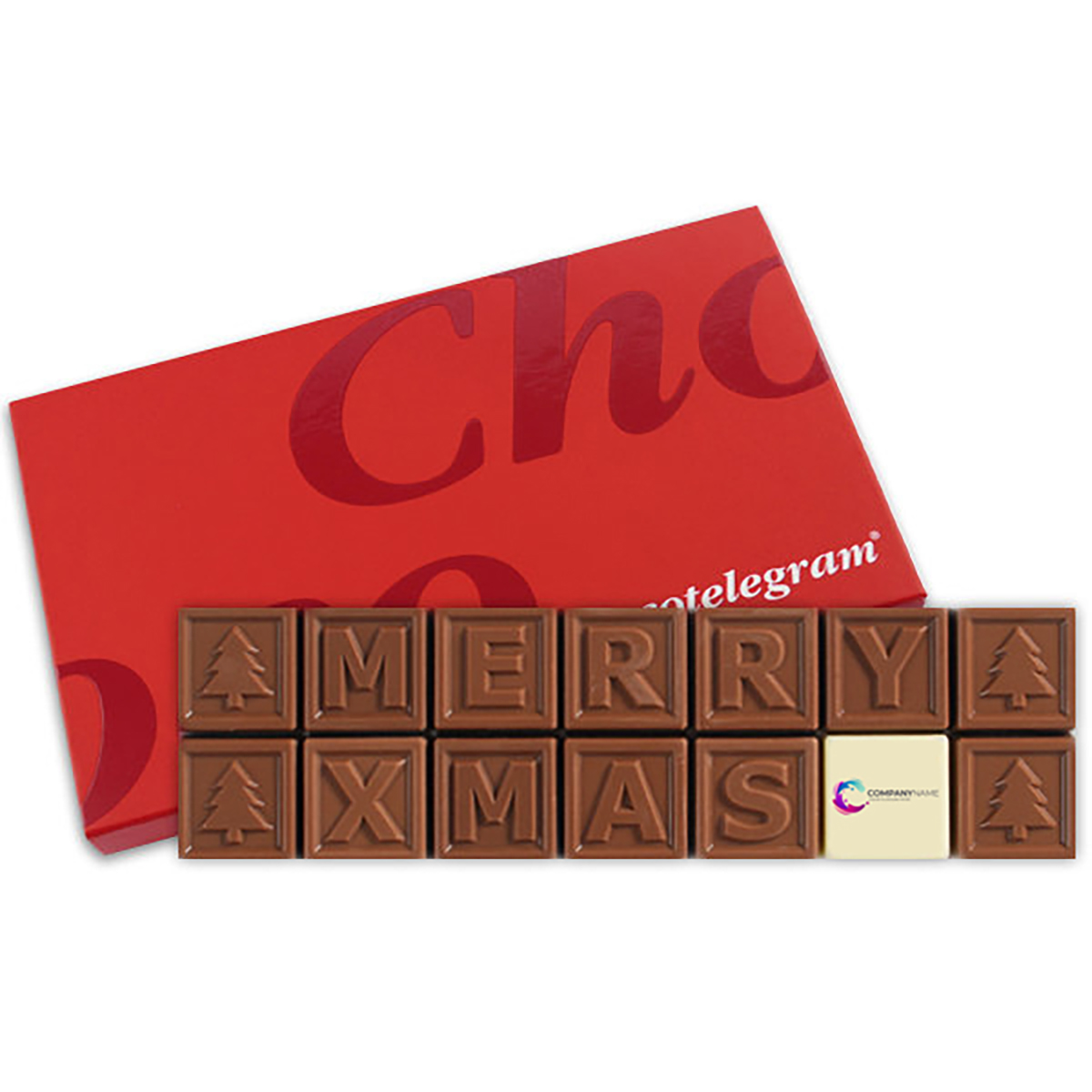 Carte de Noël en Chocolat Joyeux - Zaprinta Belgique