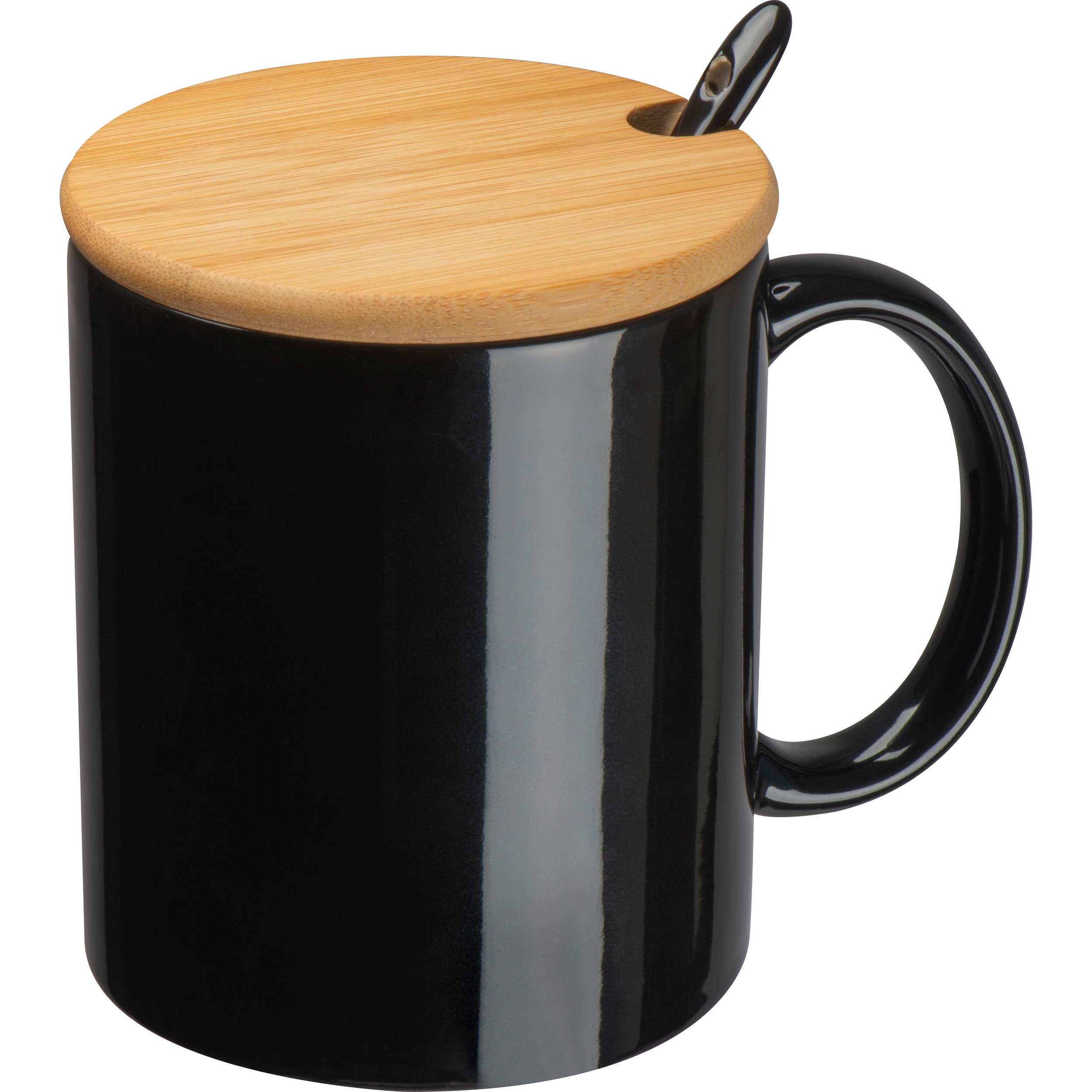 Mug en céramique gravé en bambou - Saint-Étienne-de-Tulmont