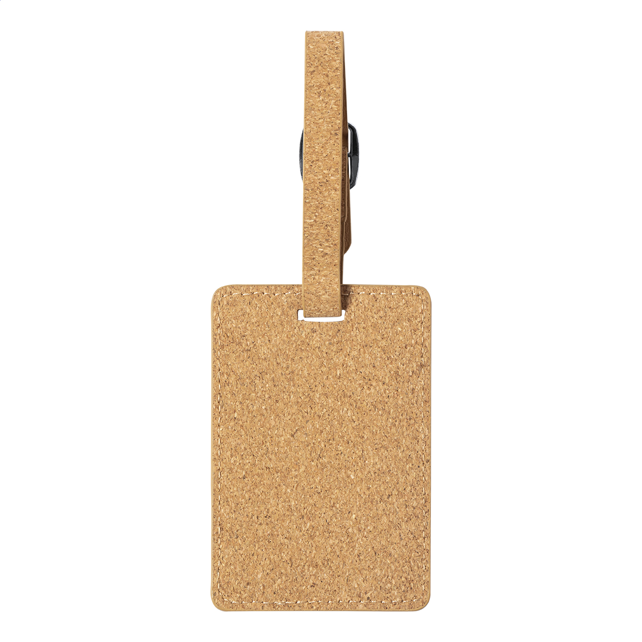 Étiquette bagage Haneda personnalisée en liège naturel, boucle métal