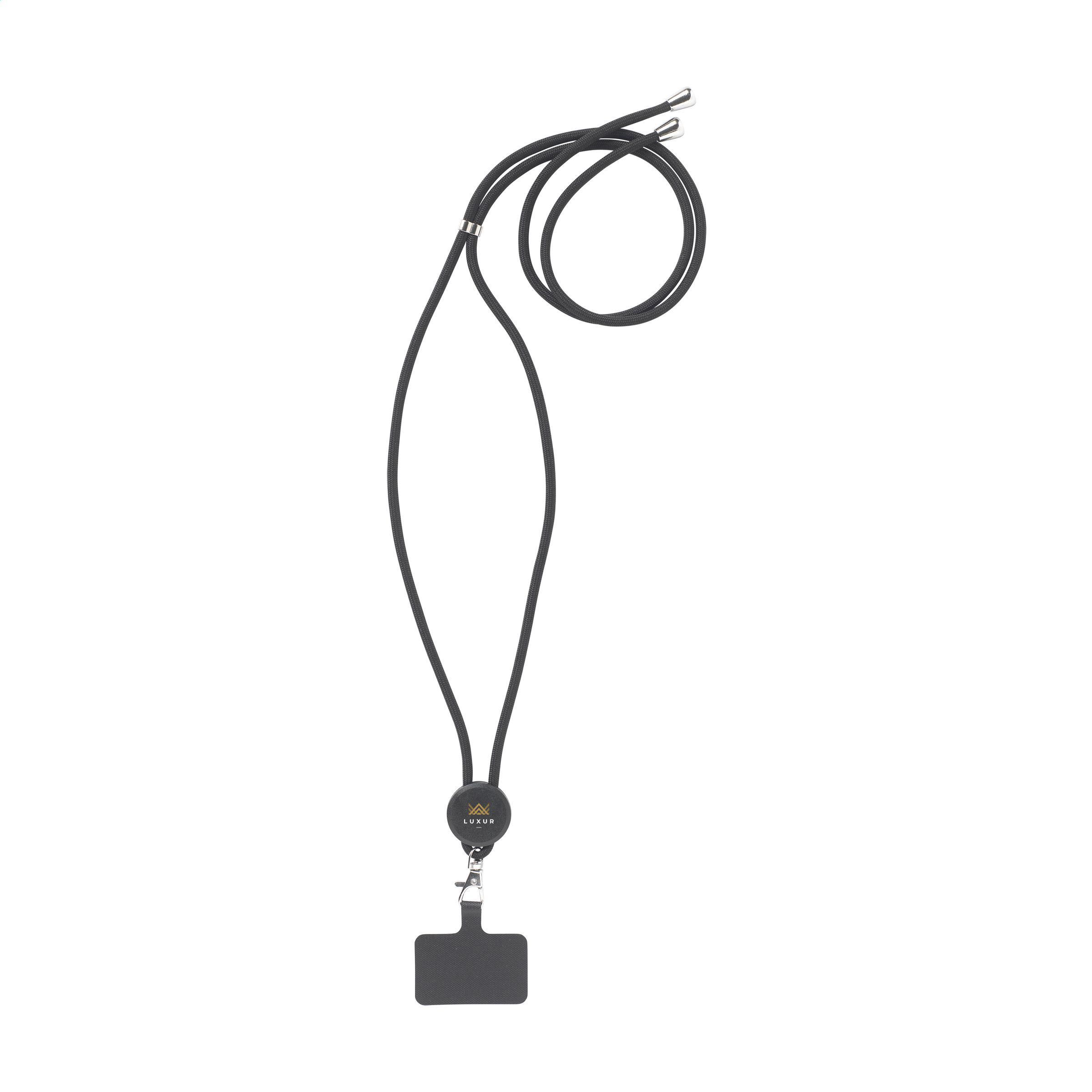 Kant Lanyard GRS RPET 5 mm sleutelkoord bedrukken met logo