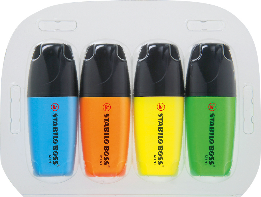 STABILO BOSS® MINI Set de 4 surligneurs