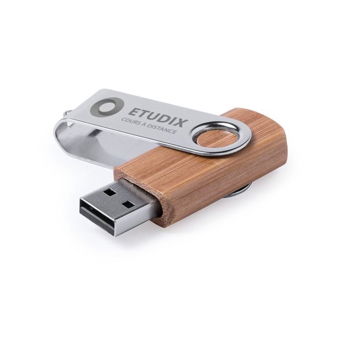 Clé usb personnalisée écologique 16 GB en bambou - Mila