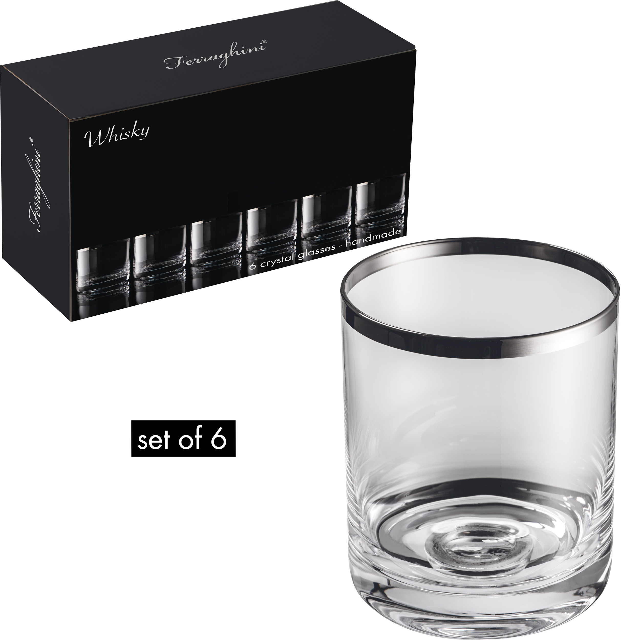 Kristallen Whisky Glazen Set - Berlaar
