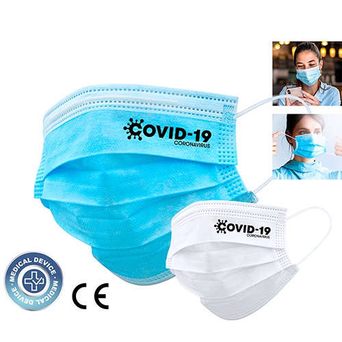 Masque chirurgical personnalisé non réutilisable 3 couches - Guzmania