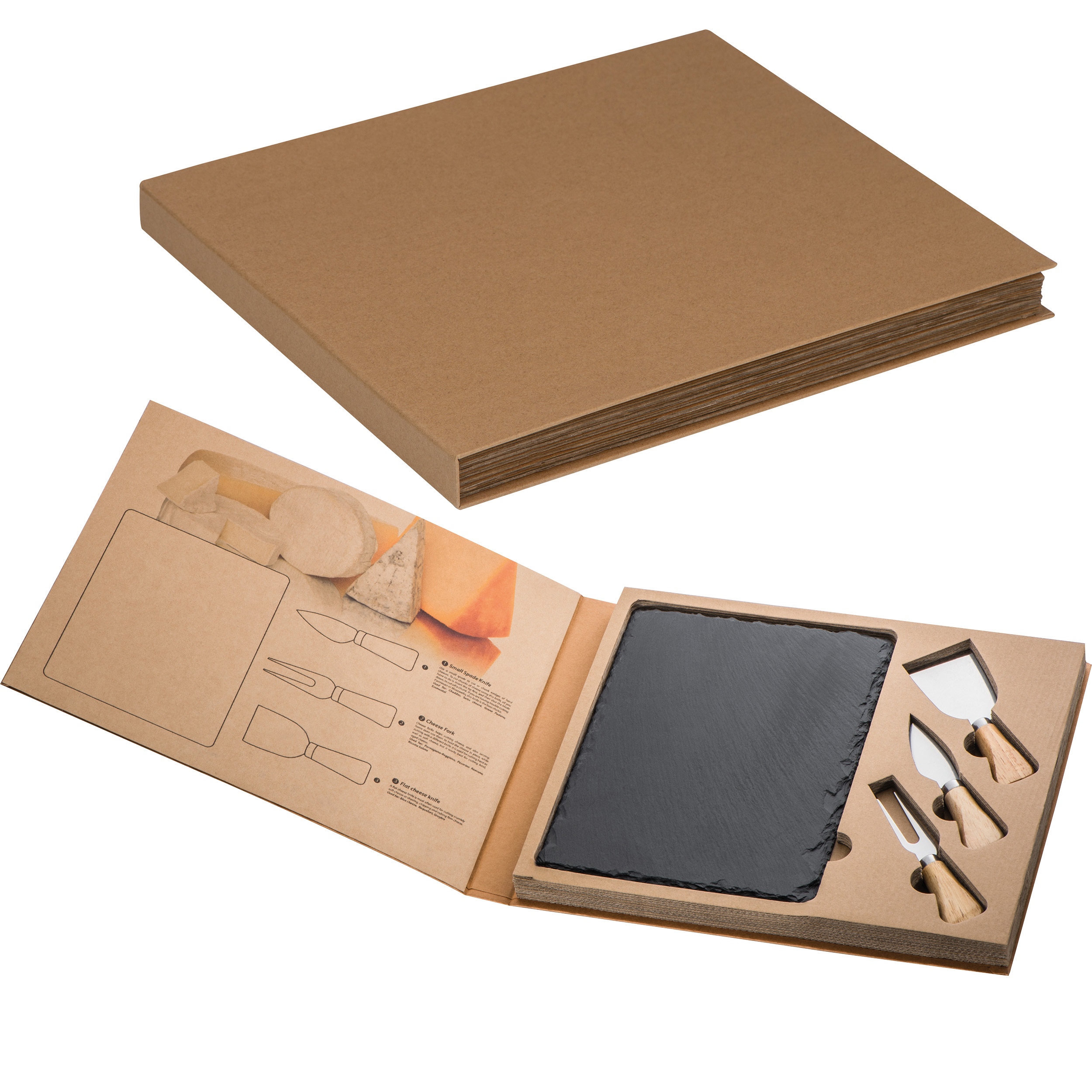 Kaasservies met leisteen snijplank - Zandhoven