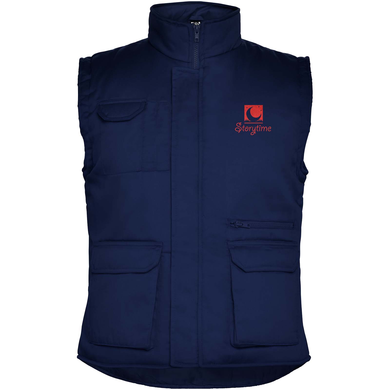 Almanzor multifunctionele werkbodywarmer met hoge kraag bedrukken met logo