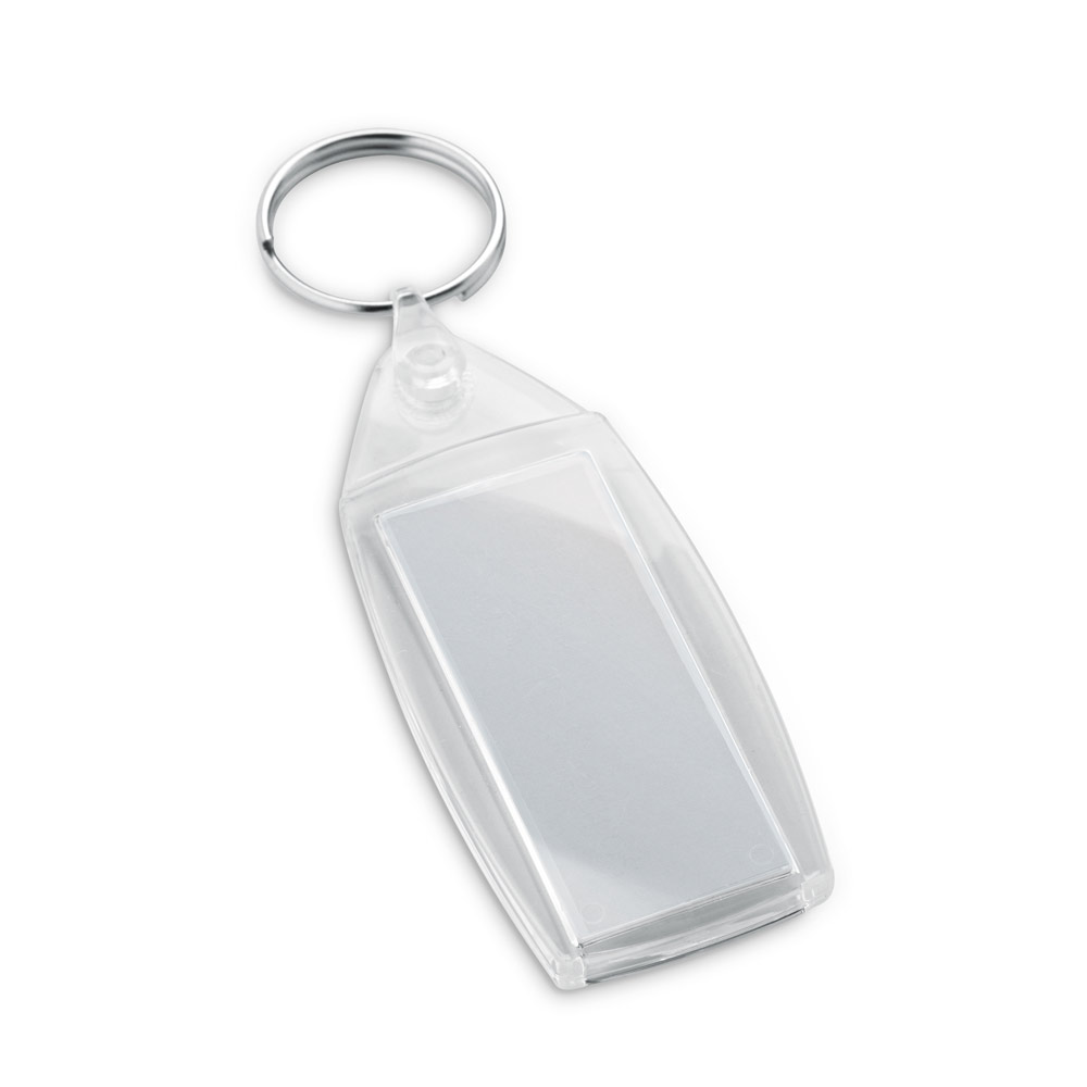 Porte-clés rectangulaire européen transparent en PS - Mirmande