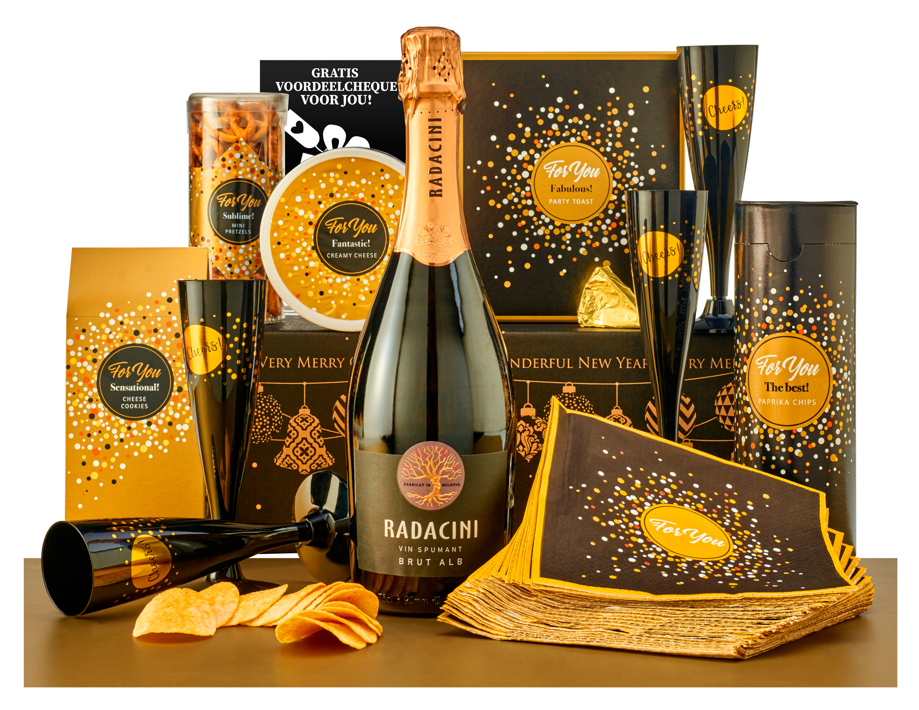 Feestelijke Bubbels Geschenkset - Bilzen