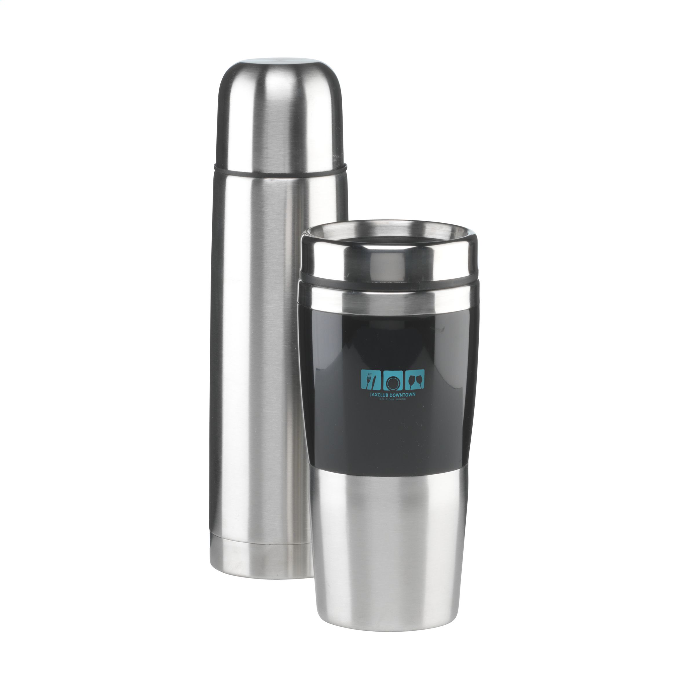 Ensemble cadeau de thermos et mug thermique en acier inoxydable à double paroi - Roquebrune-Sur-Argens