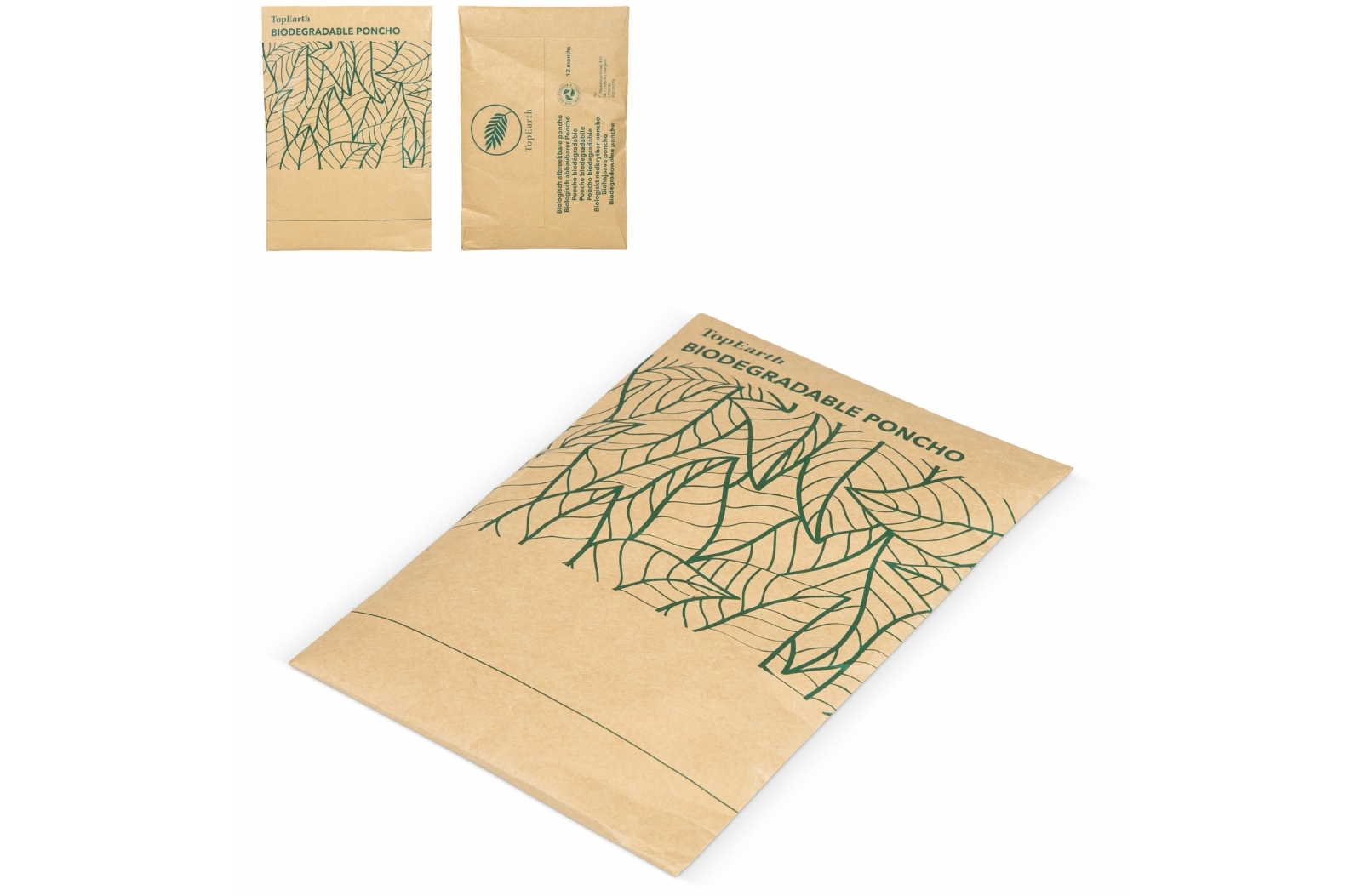 Biologisch Afbreekbare Regenponcho - Menen