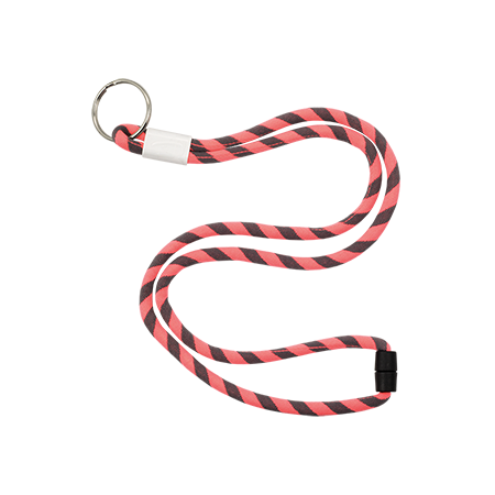 Verstellbares Polyesterkordel-Lanyard mit Schlüsselring - St. Wendel