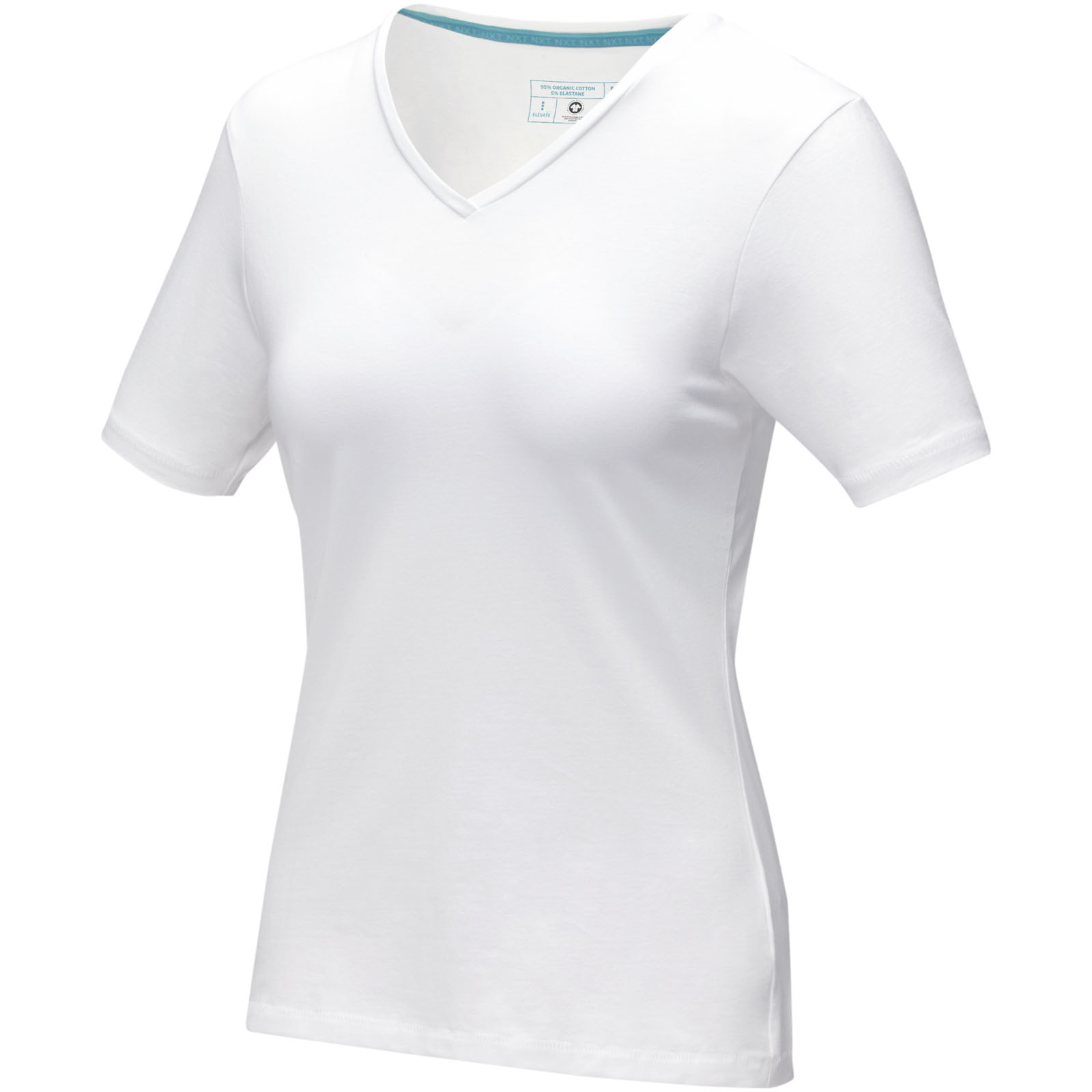 T-shirt Kawartha à manches courtes pour femmes en coton biologique GOTS à col en V - Chamboeuf - Zaprinta Belgique