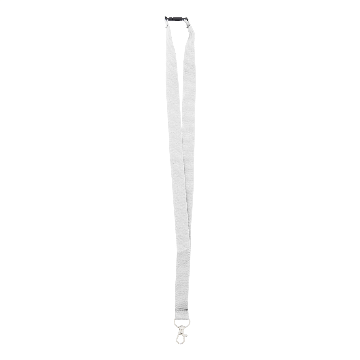 Revent keycord van RPET-polyester met metalen karabijn en logo bedrukken met logo