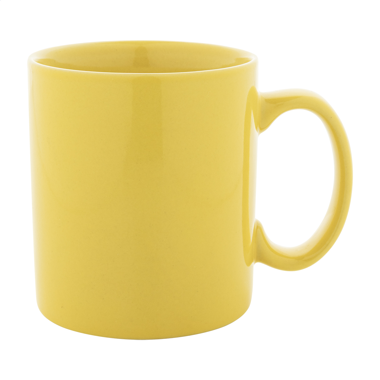 Kolomu gekleurde keramische mok met glanzende afwerking, 300 ml, met logo