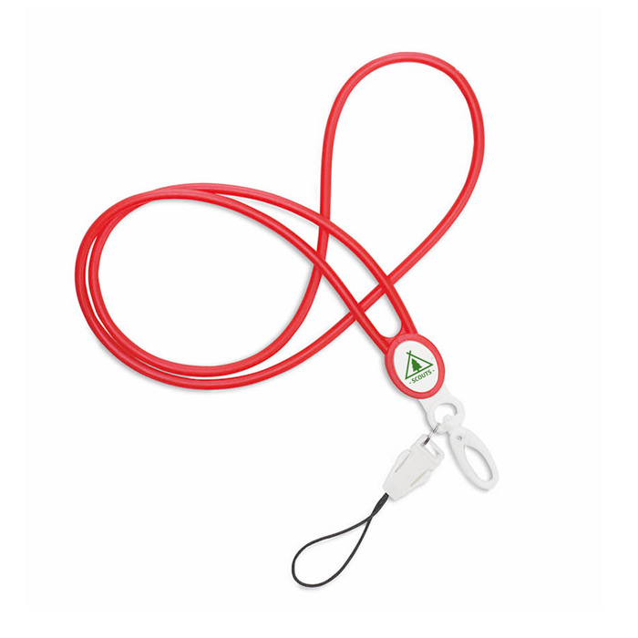 Siliconen Lanyard met Karabijnhaak - Kluisbergen