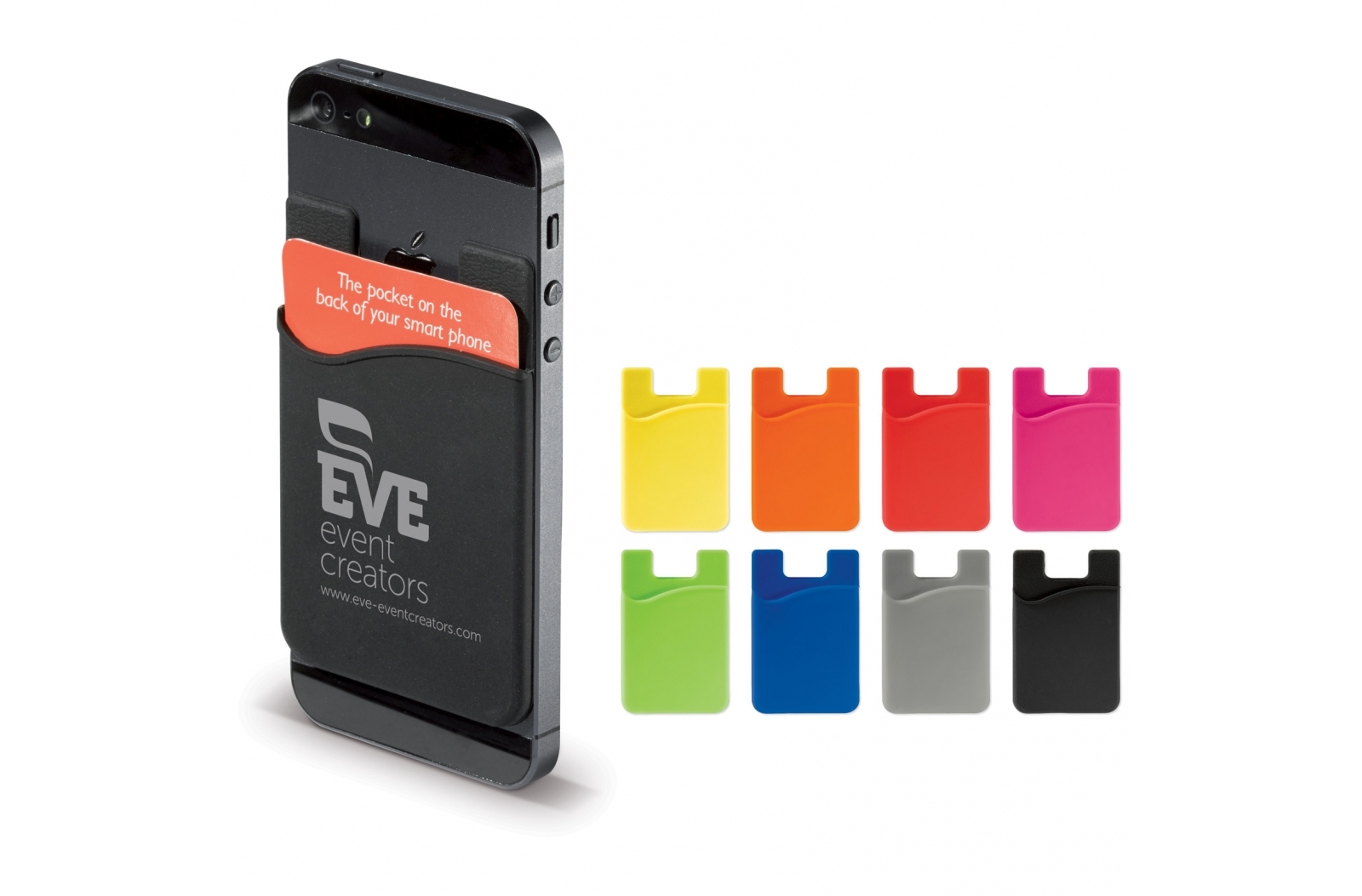 Porte-carte bancaire pour smartphone en silicone