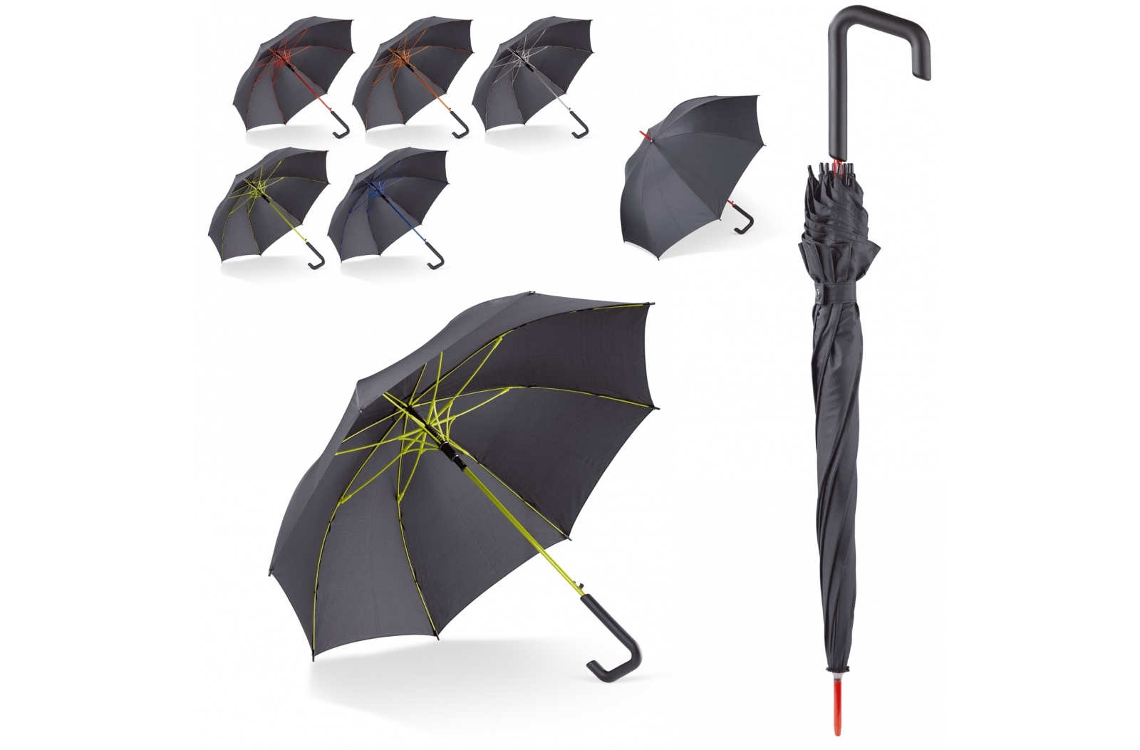 Parapluie canne 23” à ouverture automatique - Zaprinta Belgique