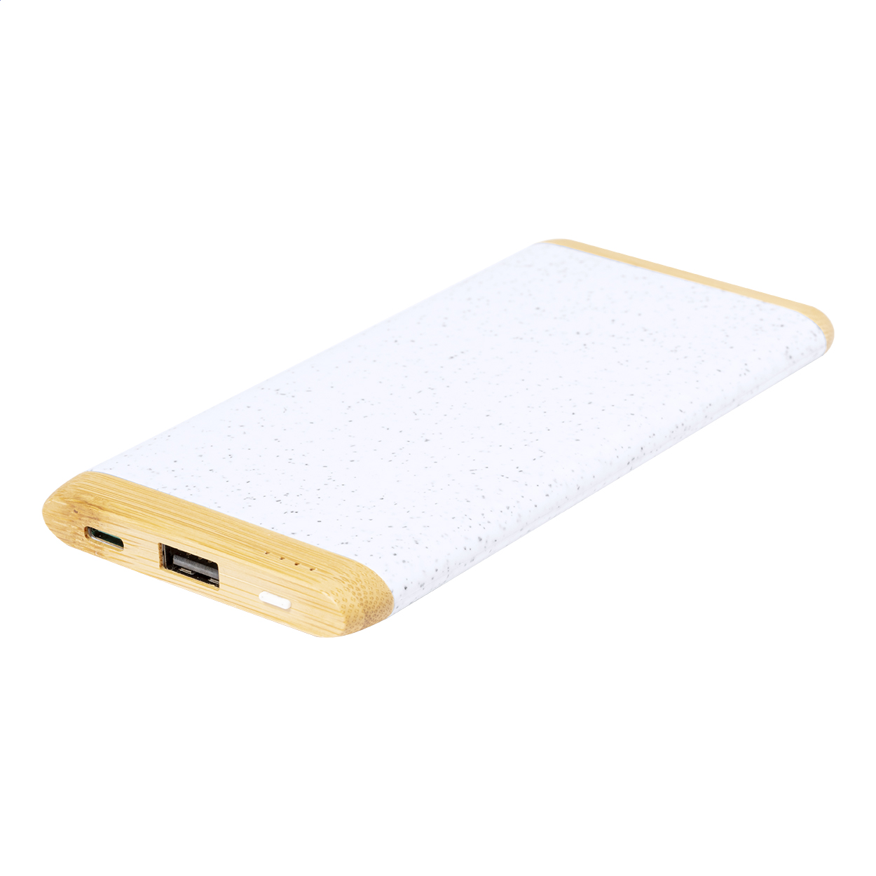 Cereale Powerbank aus Bambus und Weizenstroh mit 5000 mAh und Ihrem Logo