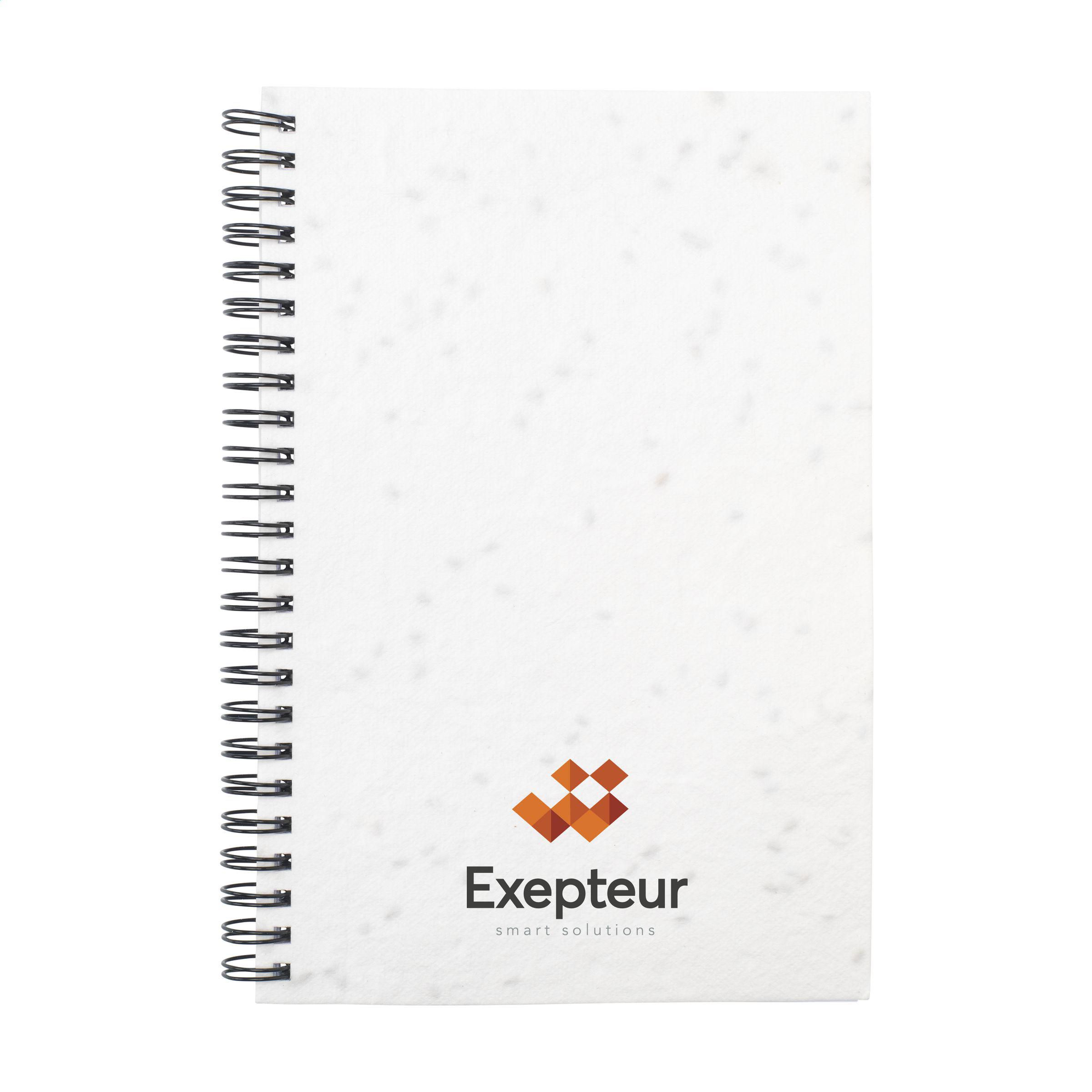 Carnet A5 personnalisé avec couverture en papier ensemencé à planter