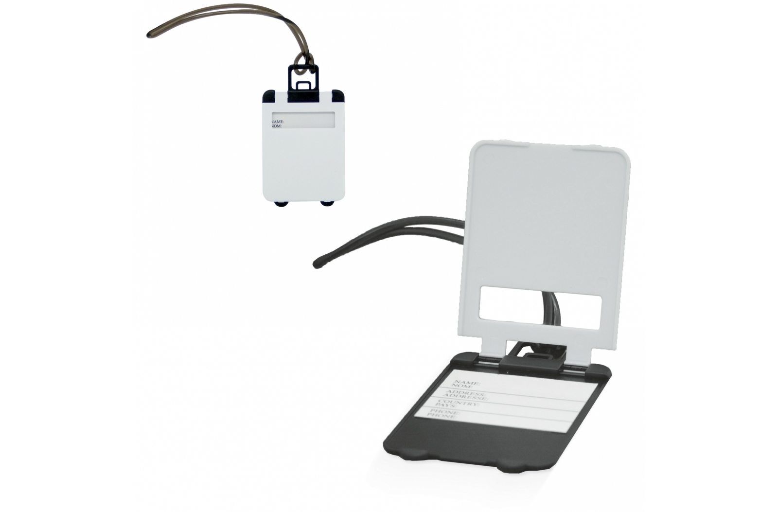 Bagagelabel in koffer vorm - Landen