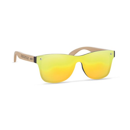 Lunettes de soleil personnalisées avec verres de couleur argentée - Barcelona