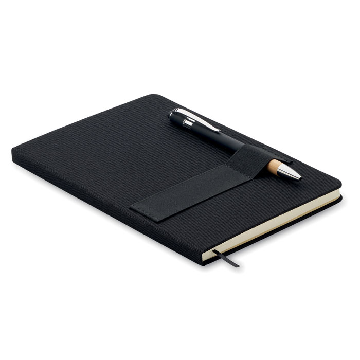A5 RPET-Notizbuch mit Stift - Stößen