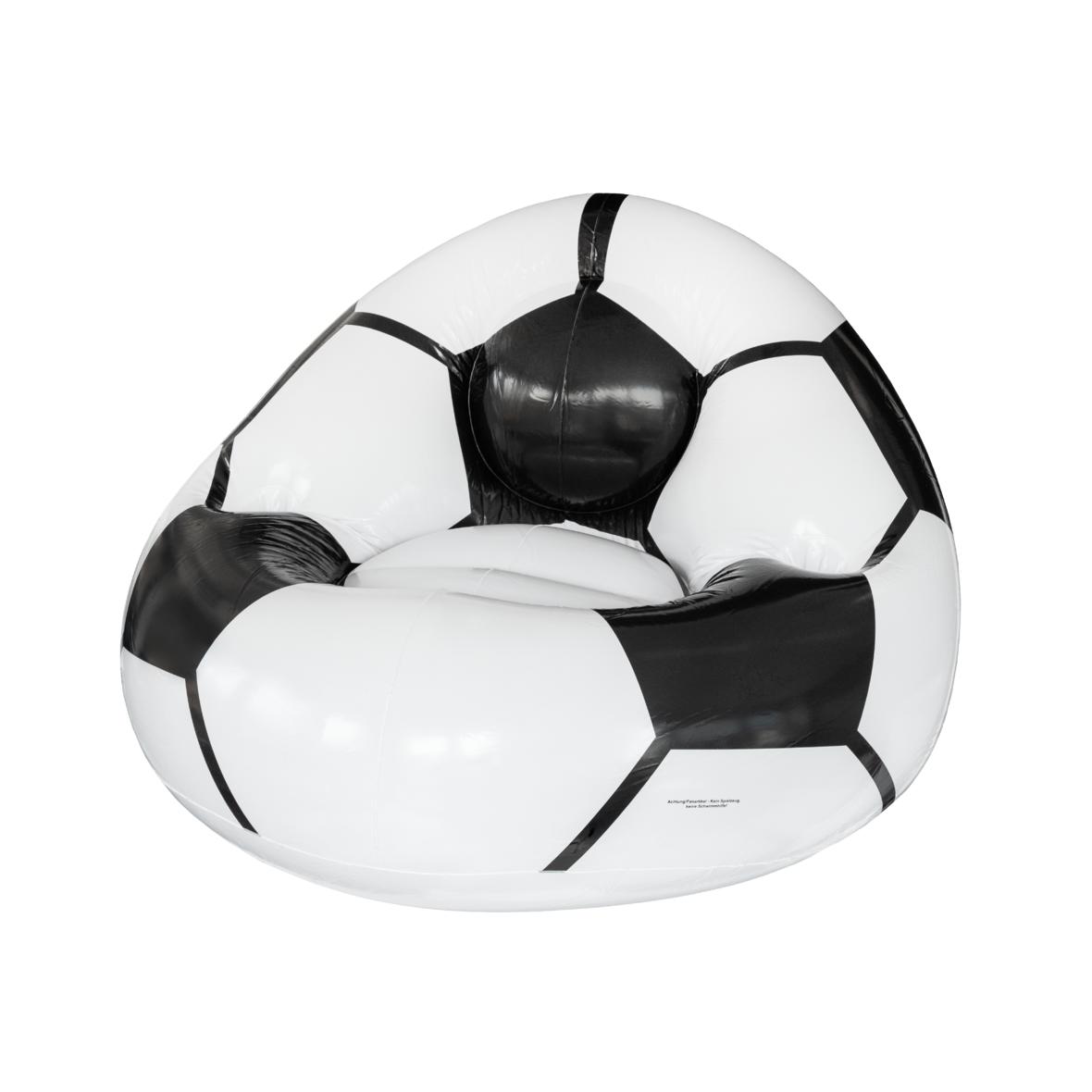 Personalisierter aufblasbarer Sitz mit Fußballmotiv - Hugo